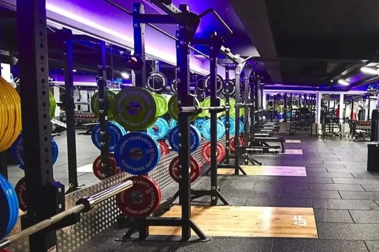 Anytime Fitness UK gym interior showing modern equipment and layout