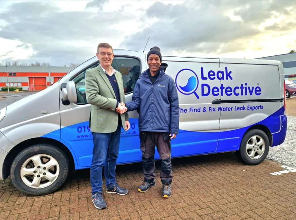 The Leak Detective franchisee being welcomed to the network