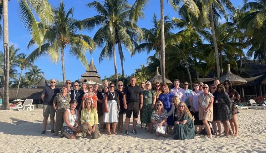 The Travel Franchise franchisee group meeting at a conference event