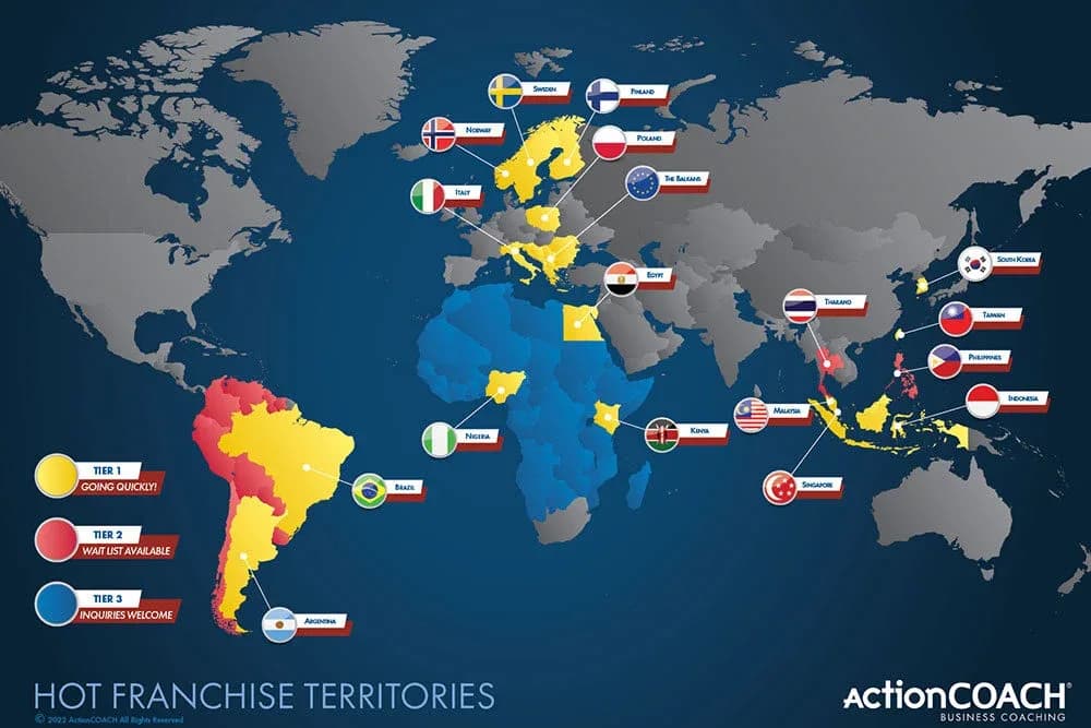ActionCOACH franchise global territories and network