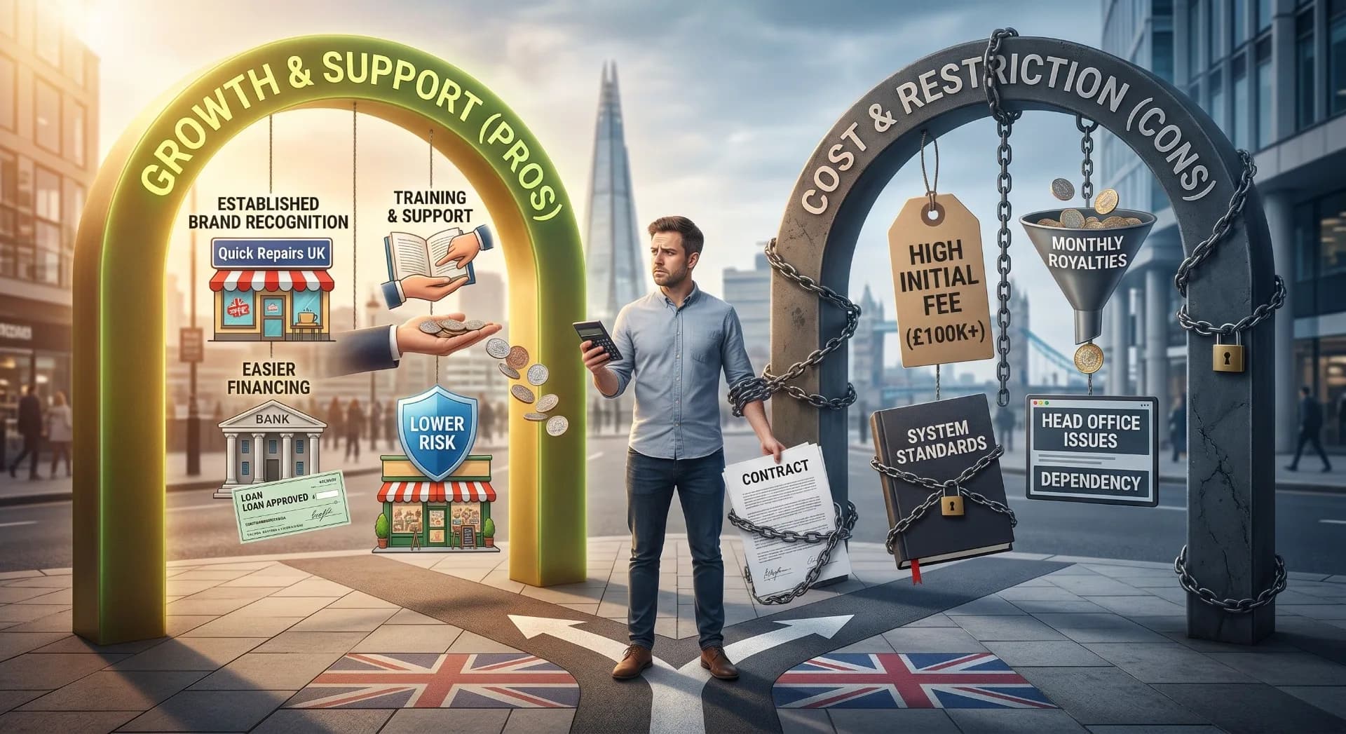 Pros and Cons of Owning a Franchise in the UK
