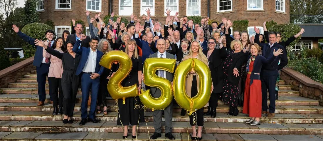 Home Instead Franchise team celebrating a major milestone together