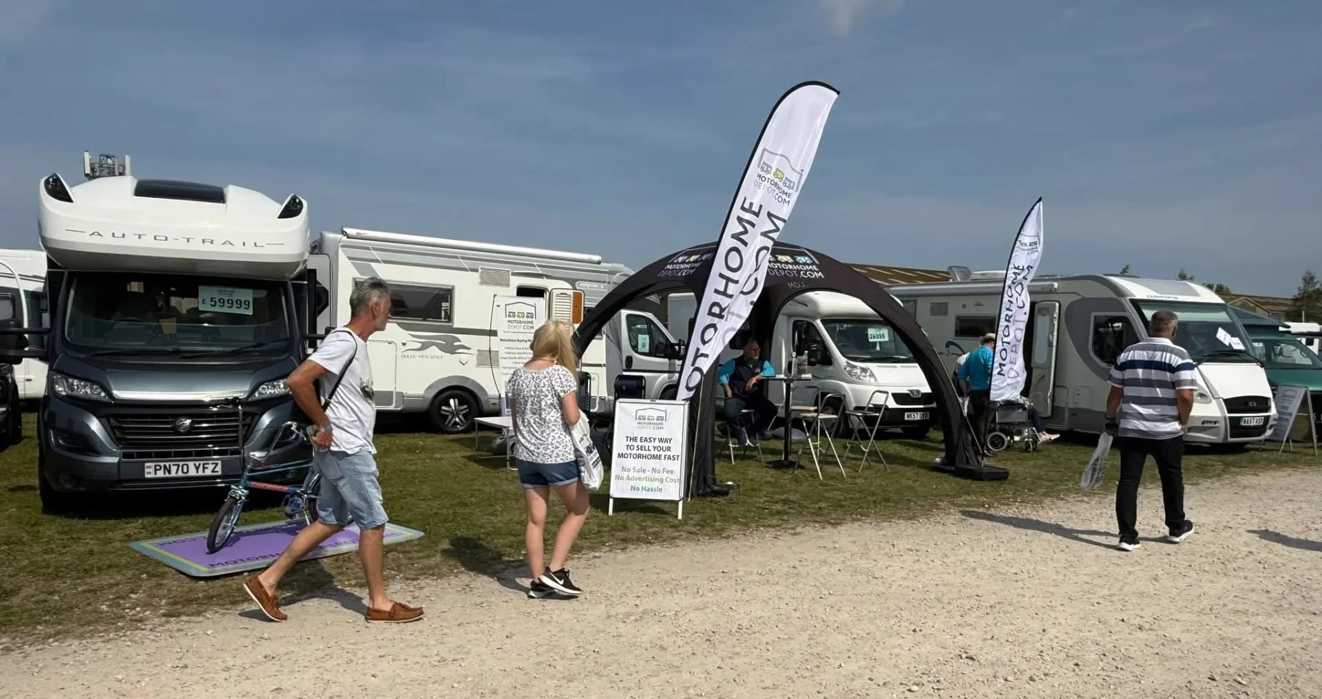 Motorhome Depot at a motorhome show