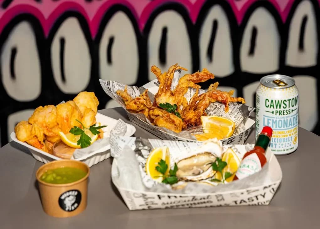 Wicked Fish seafood baskets - gluten-free fish and chips, burgers and dogs