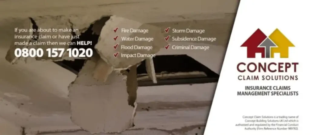 Join Concept Claim Solutions – a UK franchise specialising in property damage assessment and insurance claims management